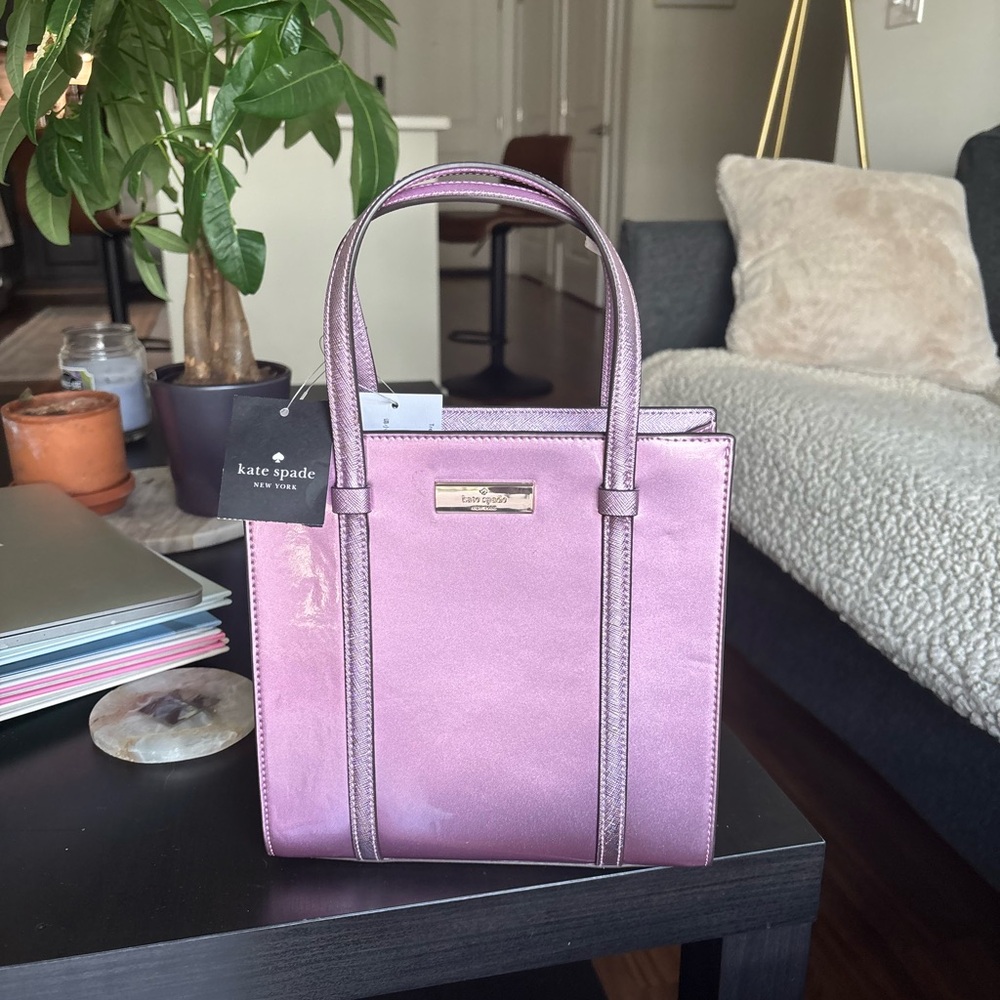 Kate Spade Metallic Pink Tote